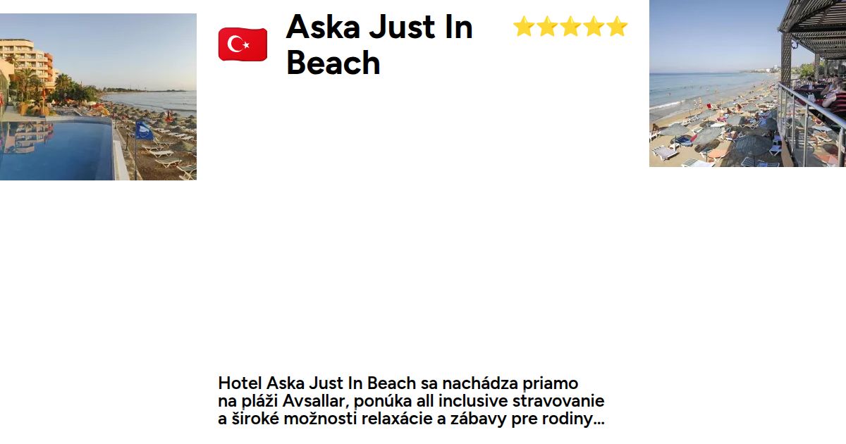 aska just in beach hotel avsallar